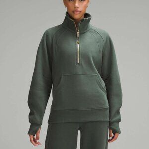 Lululemon Scuba Oversized Funnel-Neck Half Zip Long Dark Forest Green Size M/L